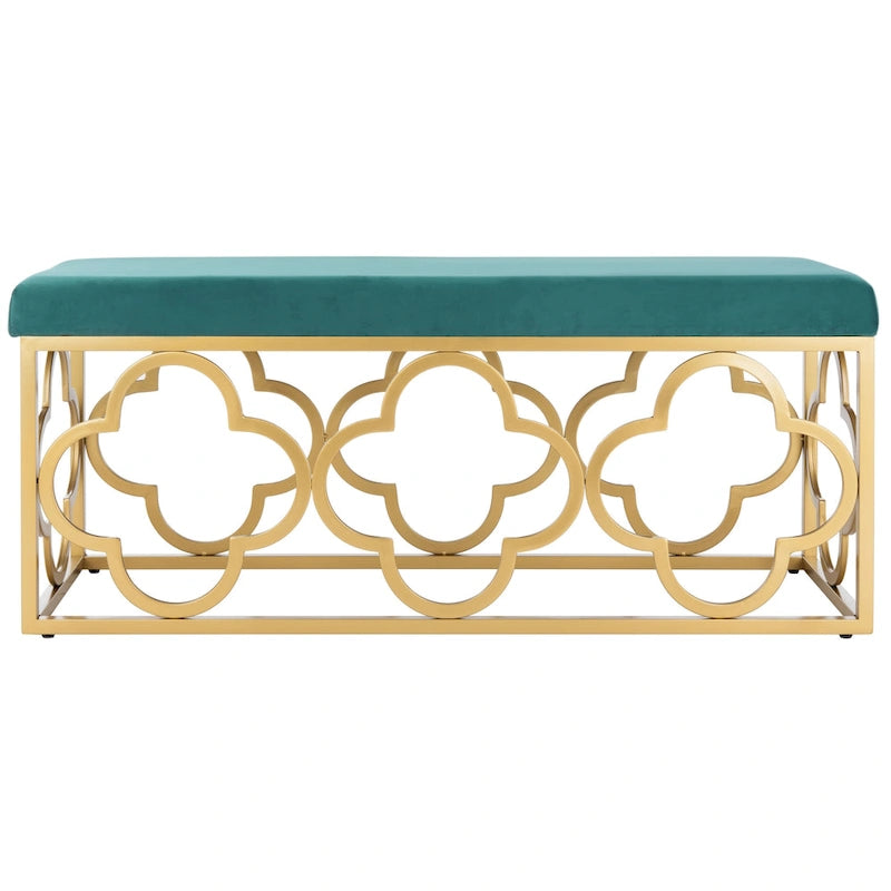 Panca rettangolare glamour d'ispirazione marocchina - 44.5 x 16.5 x 19