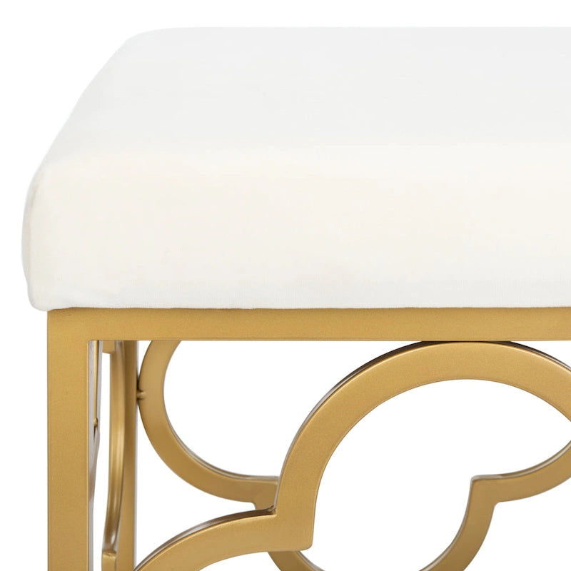 Panca rettangolare glamour d'ispirazione marocchina - 44.5 x 16.5 x 19