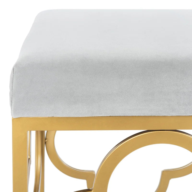 Panca rettangolare glamour d'ispirazione marocchina - 44.5 x 16.5 x 19