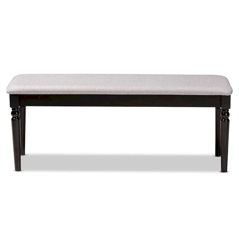 Banco de comedor moderno de madera tapizado