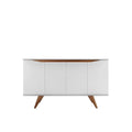Aparador moderno de estilo mid-century de 53.15 pulgadas con 4 estantes