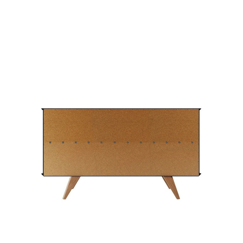 Aparador moderno de estilo mid-century de 53.15 pulgadas con 4 estantes