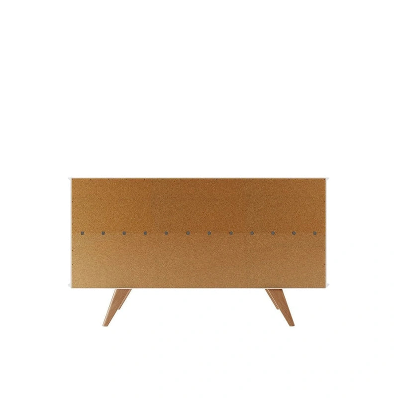 Aparador moderno de estilo mid-century de 53.15 pulgadas con 4 estantes
