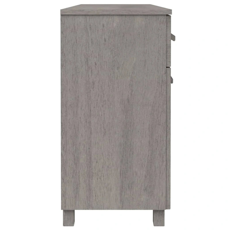 Aparador de madera maciza de pino con 3 puertas y 3 cajones - 44.5 x 15.7 x 31.5