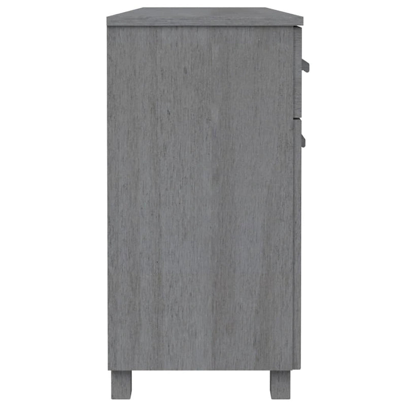 Aparador de madera maciza de pino con 3 puertas y 3 cajones - 44.5 x 15.7 x 31.5