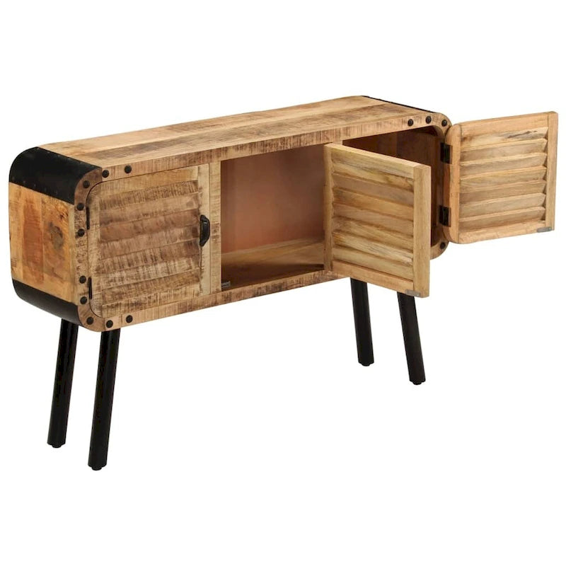 Solid Mango Wood Sideboard with 3 Doors