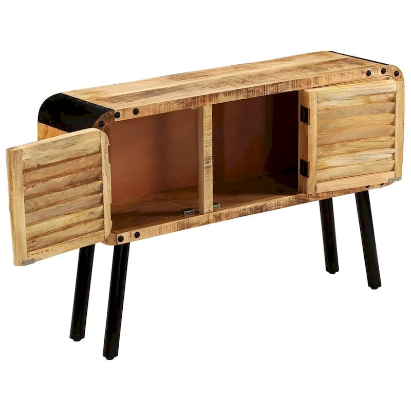 Solid Mango Wood Sideboard with 3 Doors