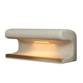 Banc d'entrée rembourré en cuir avec éclairage LED à détection de mouvement