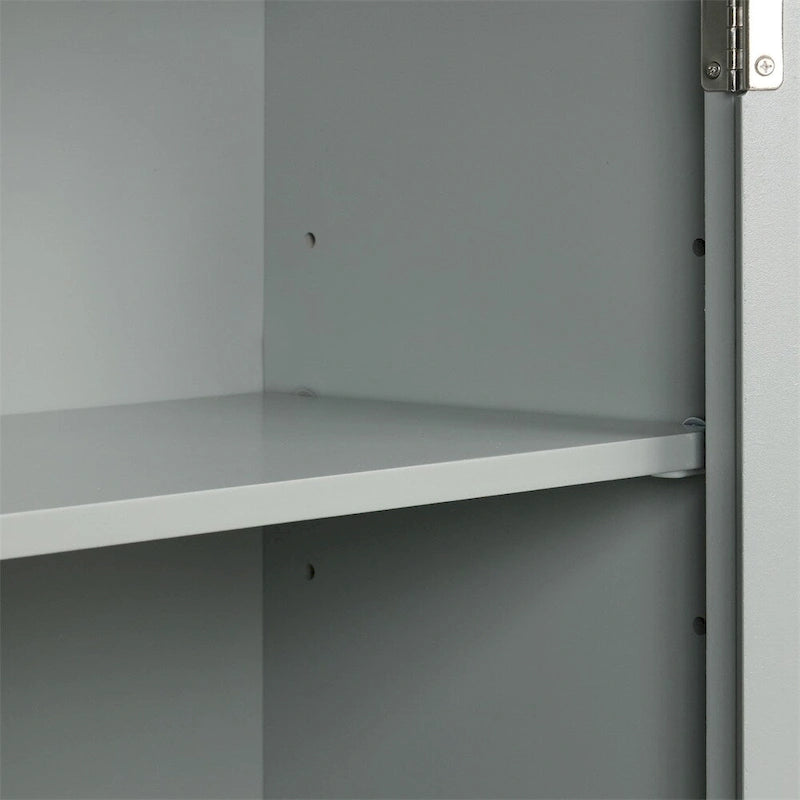 Hoher freistehender Badezimmerschrank mit Schublade