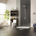 Above Toilet Storage Rack Metal Frame Bathroom Stand Space Saver Shelf