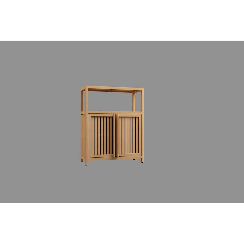 Armario de almacenamiento para baño de bambú natural